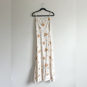 Reformation maxi dress; size 4; yellow floral